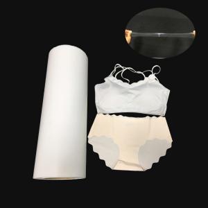China Elastic Glue Hot Melt Film 150cm Adhesive Polyurethane Film For Panties / Underwear / Bra supplier