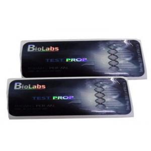 China Black Printing Laser vial Vial Labels , Adhesive Sticker Labels PET Material supplier
