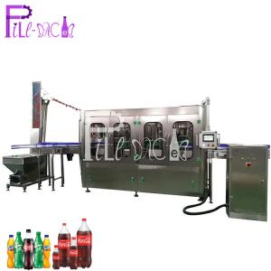 China Antiseptic Sterilized Filling Machine PET Carbonated Beverage / Gas Water Monoblock supplier
