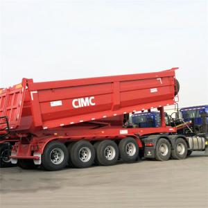 3/4 Axle Tri Axle 60/80 Ton End Dump Tipper Truck Tractor Trailer for Sale Price