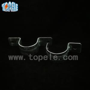 China Gi Steel BS4568 Conduit And Fittings Two - Hole Conduit Straps , Emt Straps supplier