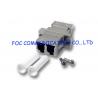 LC Duplex Fiber Optic Adapter , Metal Zirconia Ceramic Sleeve Optical Cable