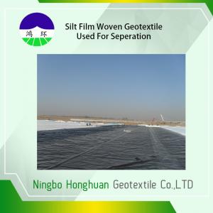 PP Black Split Film Woven Geotextile produced High Tensile Strength