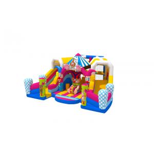 Digital Printing Clown Inflatable Fun City Amusement Park Kids Bounce House