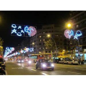 Christmas Across Street Motif/outdoor christmas street light  decoration