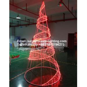 led spiral christmas tree