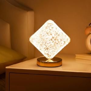Bright Childrens Night Light Battery Operated Diamond Table Lamp For Home Decoration