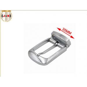 China Professional Zinc Alloy Metal Silver Belt Buckles With 35 mm Inner Size supplier