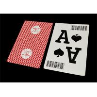 China Jumbo Index Plastic Playing Cards , Custom Design Printing Poker Card Deck on sale
