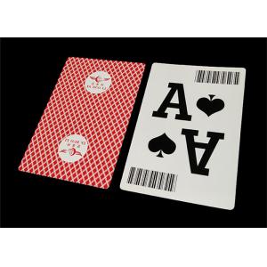 China Jumbo Index Plastic Playing Cards , Custom Design Printing Poker Card Deck supplier