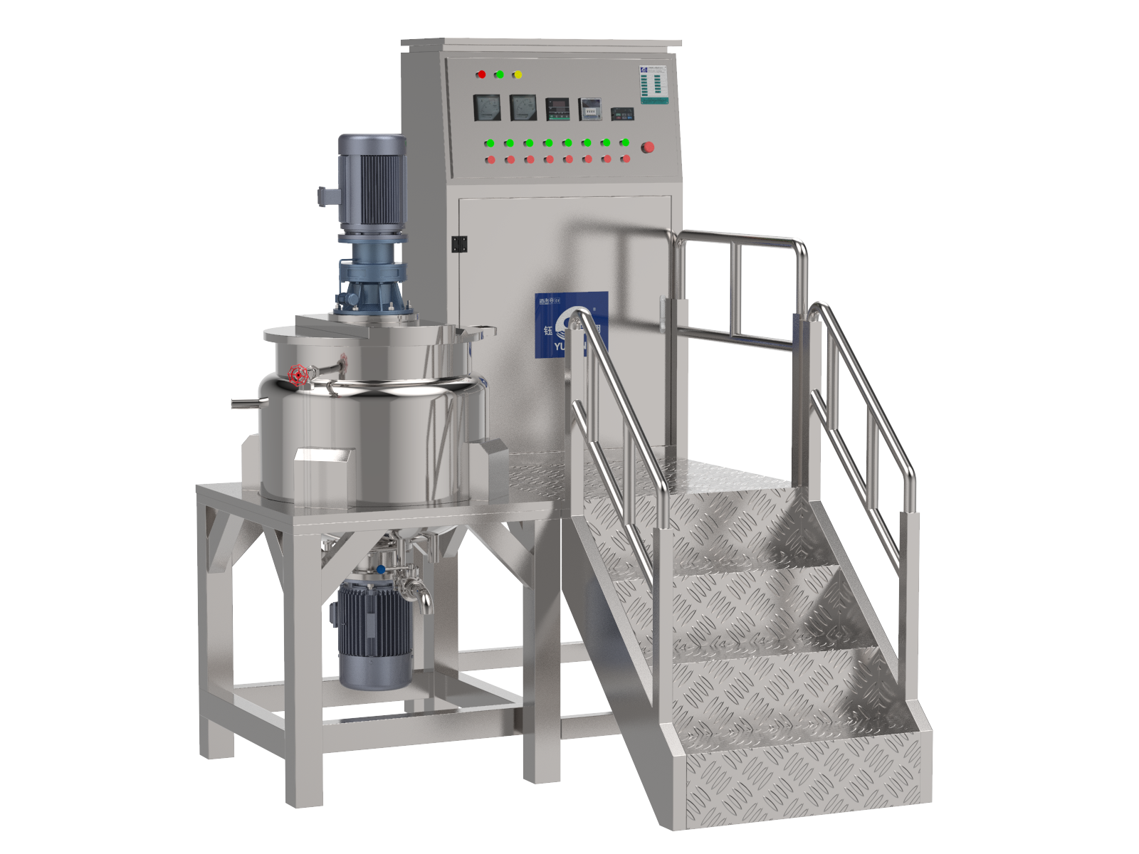 China Soap Detergent Blending Mixing Homogenizing Mixer Machine Chemical Mixing Machine Liquid Detergent Mixer supplier