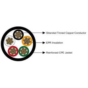 Type W Round Portable Mining Feeder Cable 2000V Minimizes Downtime In Mining Operations