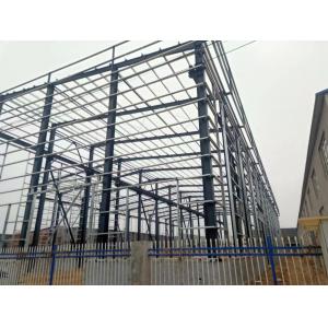 Bolt Connection Large Span Prefabricated Steel Structure Workshop With Sandwich Panel