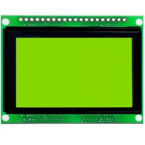 China KS0108B 128x64 lcd graphic display STN Mode With Yellow Green Backlight supplier
