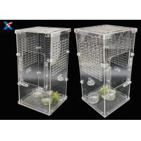 China Transparent Acrylic Modern Furniture Pet Breeding Box Plexiglass Reptile Cages on sale