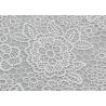 China Wedding Dresses Water Soluble Lace Fabric With Chemical Polyester Floral Lace wholesale