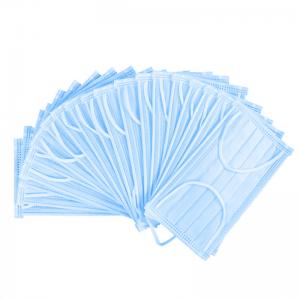 China High Filtration 3 Ply Face Mask , Dust Proof Face Mask With Elastic Ear Loop supplier
