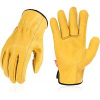China Tear Proof Hand Leather Gloves Dexterity Easy On And Off   S - XL Size on sale