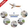 China Metal Lamp Body 36 Inch LED Ceiling Fan with Remote Control and 3 Color Lighting wholesale