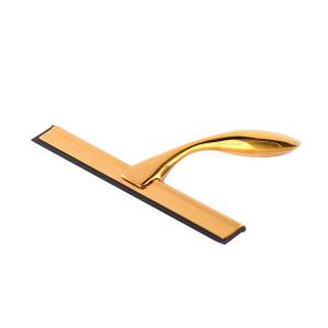 China Luxury Bathroom accessories Gold metal mini squeegee clean shower glass mirror small squeegee handle supplier