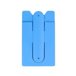 China Fashion Silicone Phone Accessories 3M Sticker One Touch Silicone Stand With Card Holder supplier