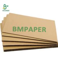 China E Flute Single Wall Corrugated Cardboard Sheets For Brown Coffee Cup Cover on sale