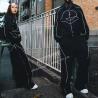 China Custom Nylon Windbreaker Jacket Track Pant Windbreaker Zip Up Jacket Sweatpants Set Jogging Suit Tracksuits Unisex wholesale