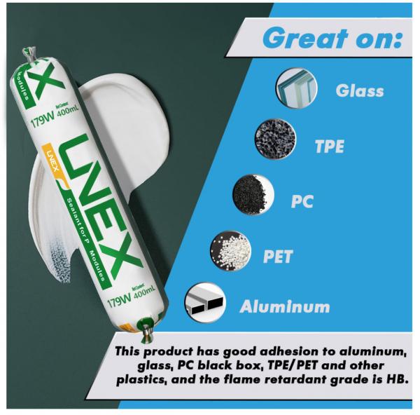 High Density 179w Unex Weatherproof Silicone Sealant