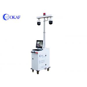 China IR Night Vision Mobile Sentry Surveillance Trailers High Resolution 4g Security Camera supplier
