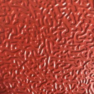 China Embossed Aluminum Red Color Plate 0.50mm*1250mm Aluminum Sheet Used In Automotive Industry supplier