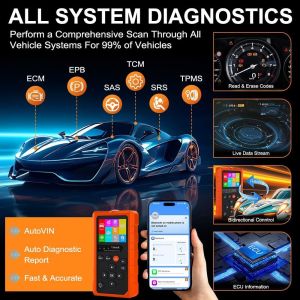 China Xtruck 819 OBDII Diagnostic Scanner with 9 Major Protocols Support 2.8-inch IPS Display and 16-pin OBDII Connector for Post-2000 Vehicles wholesale