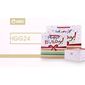Birthday Coloured Paper Gift Bags , Funny Gift Bags Glossy Lamination