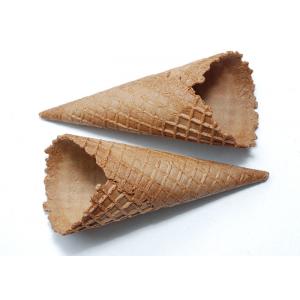 China La crème glacée de la CE a rapporté les cônes Shpe conique de gaufre plongés par chocolat de production supplier