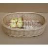 2016 wicker makeup storage basket 2 partitions