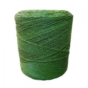 Green Artificial Grass Yarn Thread Fiber Colorful PE PP Synthetic Turf Material