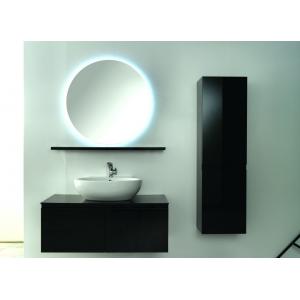 15mm MDF board single sink floating vanity for small bathrooms ceramic basin