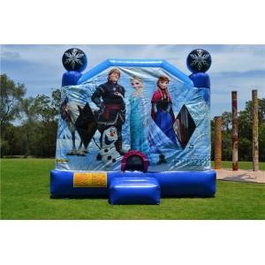 China OEM Printing Inflatable Bouncer Slide , Commercial Disney Frozen C4 Combo Jumping Castle supplier