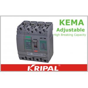 China 160A Double Molded Case Circuit Breaker / Four Pole Adjustable Circuit Breaker supplier