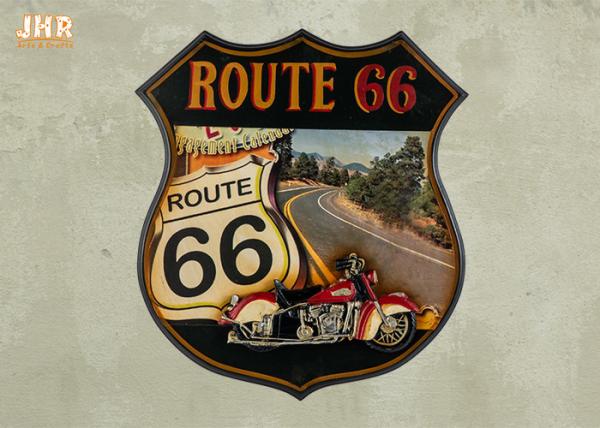 Pub Sign Route 66 Wall Signs Antique Wooden Wall Plaques Decorative MDF Wall