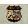 Pub Sign Route 66 Wall Signs Antique Wooden Wall Plaques Decorative MDF Wall