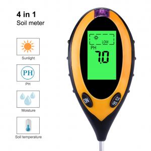 4 IN 1 Greenhouses Digital Soil Moisture Tester With LCD Display  soil ph moisture meter indoor plant moisture meter