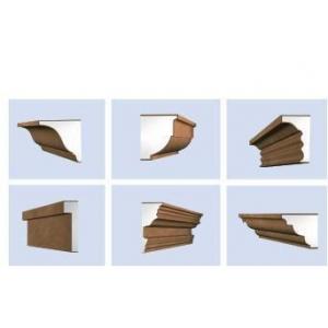 Exterior Carved Decorative Crown Moulding, EPS Cornice Crown Moulding