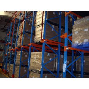 Drive In / Through Industrial Pallet Racks , Cold Room Warehouse Pallet Shelving