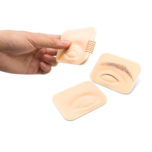 Mini 3d Surface Face Blank Eyebrow Practice Skin Silicone Microblading Tattoo Practice Board