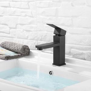 Stainless Steel Single Hole Basin Mixer In Chrome Gold Matte Black