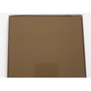 3mm Bronze Tinted Mirror Glass Multi Color With Good Erosion Resistant