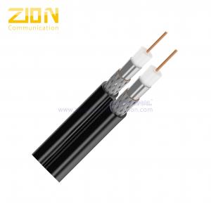 China Dual RG6 Riser CMR Siamese Cable 18 AWG CCS Conductor for CATV MATV System supplier