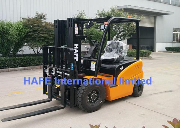 2.5 T Electric Warehouse Forklift With 3stage 4.5m Full Free Mast