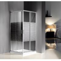 China Grey Silk Painted Glass Shower Enclosures 900 X 900 For Model Rooms / Supermarket on sale
