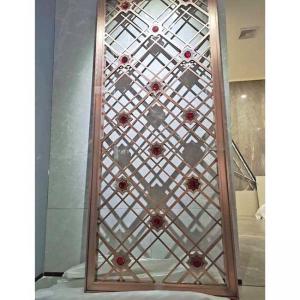 China Aluminum Hollow Stainless Steel Screen Partition Room Dividers 5500mm Height supplier